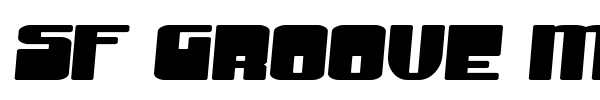SF Groove Machine font preview
